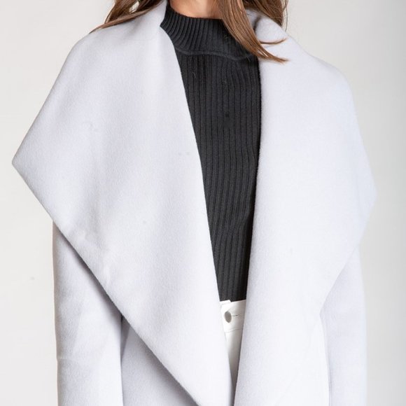 Brand New Faux Waterfall Collar Coat (Sizes 12, 16) - Picture 2 of 5